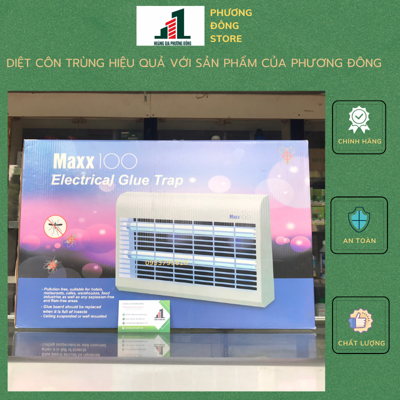 Đèn keo bắt muỗi, diệt côn trùng maxx 100