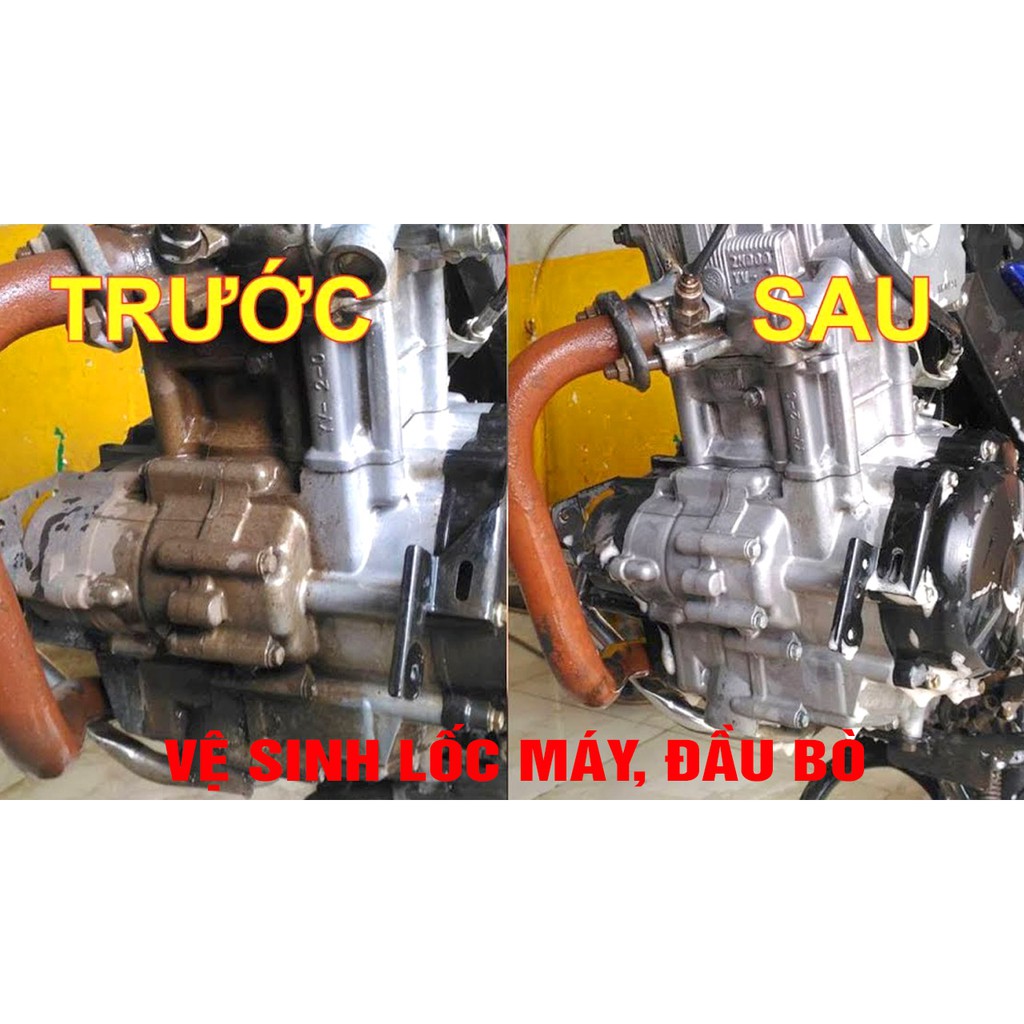 Nước tẩy trắng siêu mạnh 702 - chai 500ml ( vệ sinh lốc máy, đầu bò xe, bình xăng,...)