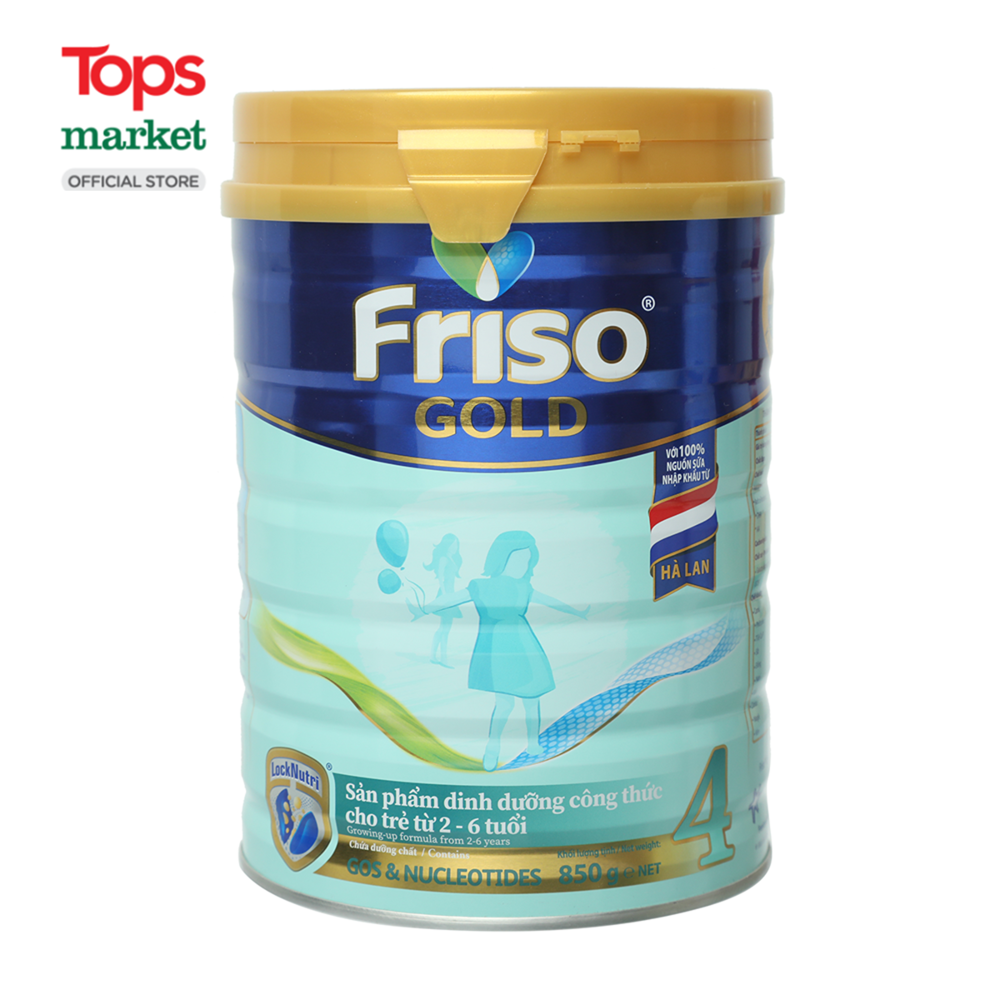 Sữa Bột Friso Gold 4 850G Dành Cho Bé Từ 2 - 6 Tuổi