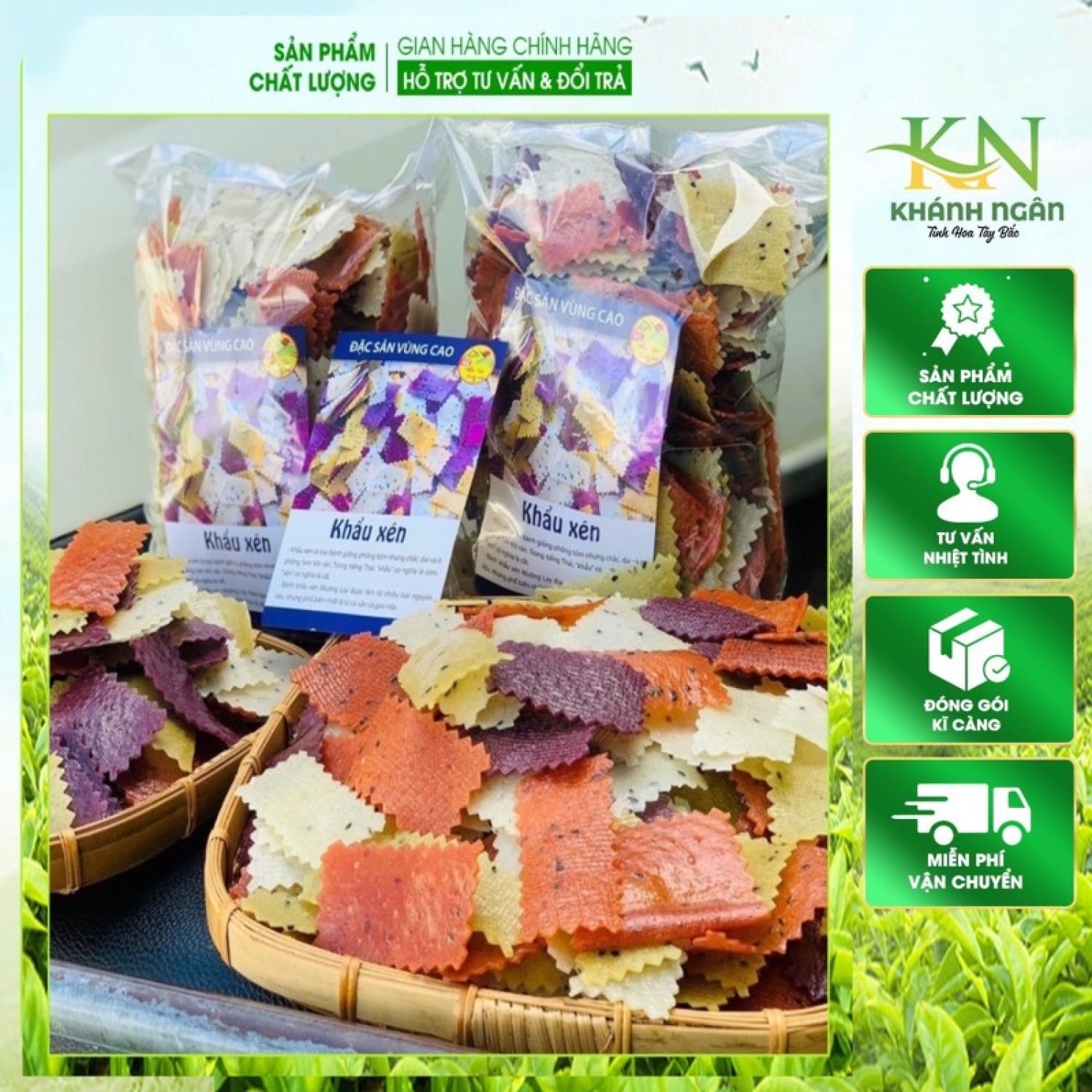 Bánh Khẩu xén thơm ngon loại 1 Đặc sản khẩu xén , khẩu chí chọp của người Thái Mường Lay