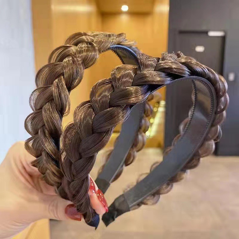 Băng đô cài tóc giả thời trang phong cách Hàn Quốc