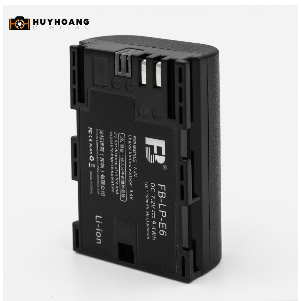 Pin máy ảnh FB FOR Canon LP-E6 (Đen) - Hàng nhập khẩu.