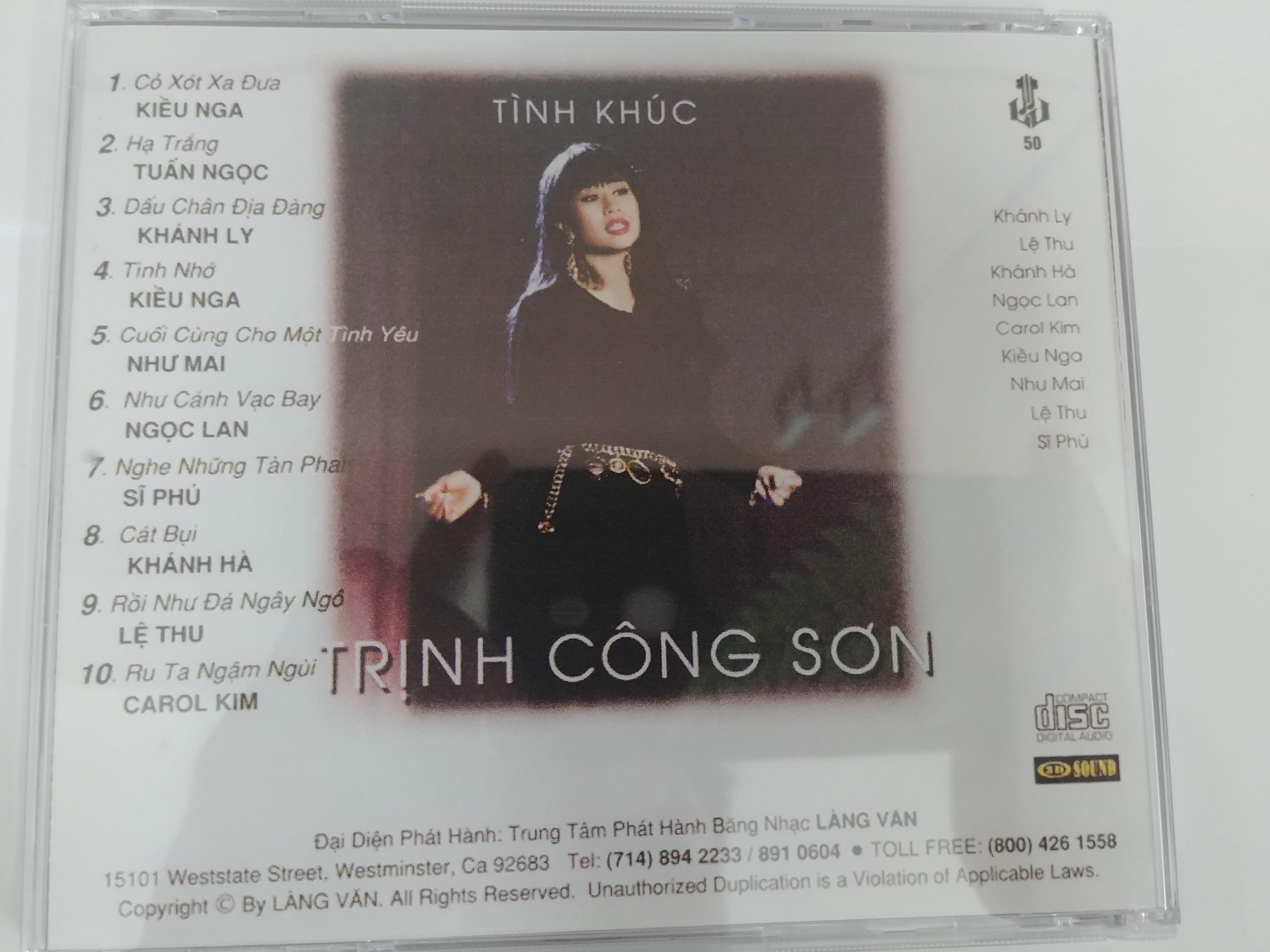 CD Tình Khúc Tịnh Công Sơn - Làng Văn 50