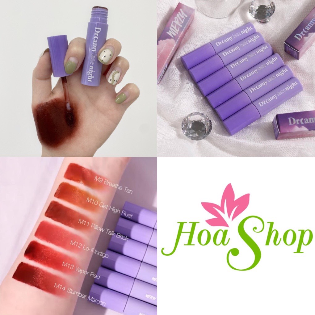 Son Kem Lì, Mịn Mượt Nhẹ Môi Merzy Dreamy Late Night Mellow Tint 4g