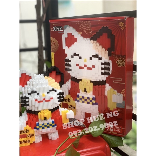 (HCM/ MUA 1 TẶNG 1 BÚA) MÔ HÌNH LẮP RÁP MÈO THẦN TÀI 2023