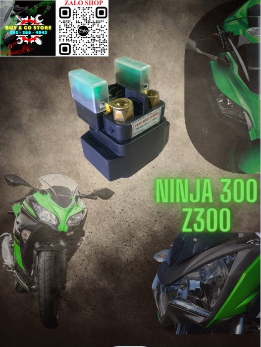 Rờ le đề kawasaki - Relay starting use for kawasaki. (Ninja/Z300, Zx25r, Vulcan/Z650 halogen, Versy300)
