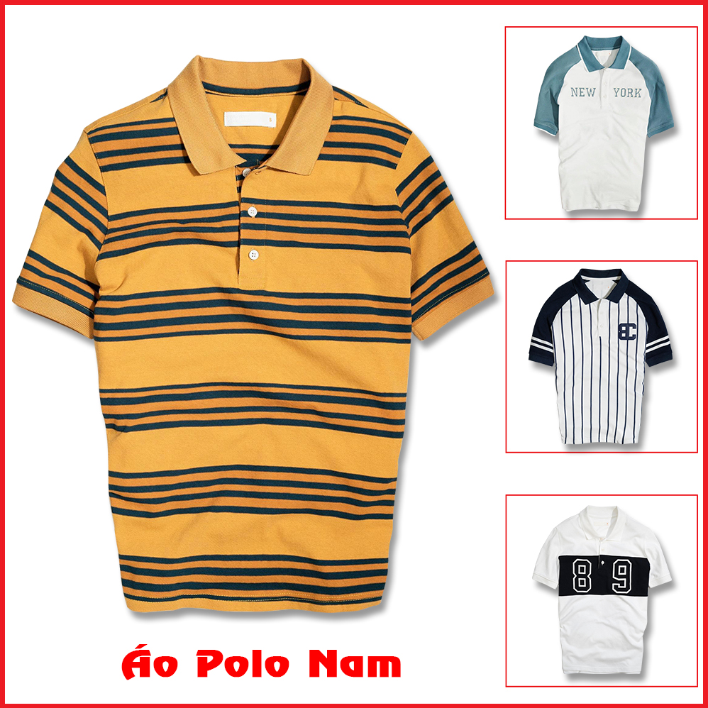 Áo Thun Nam Ngắn Tay Cổ Bẻ Áo Polo Kiểu Dáng Hàn Quốc Trẻ Trung Mẫu Mới Hot Trend 2024 Thời Trang FASHION4MENHCM AO TOP NAM 90000159