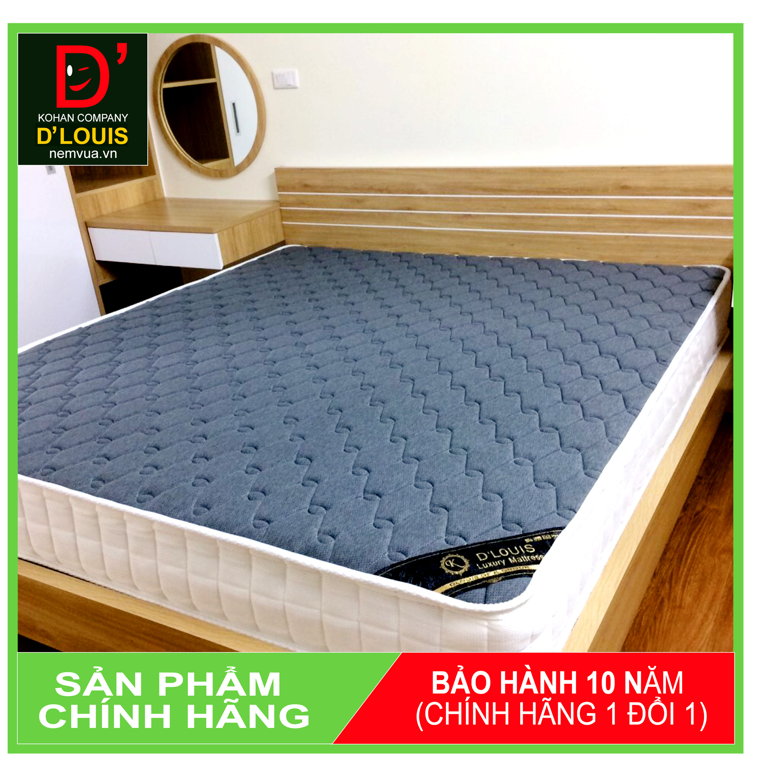 ĐỆM (NỆM) LÒ XO D'LOUIS ROLL EASY (cuộn gọn dể dàng)