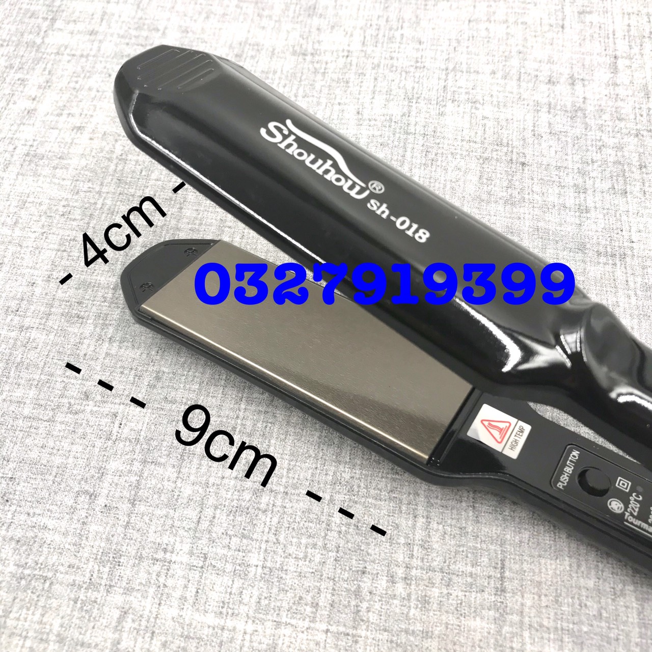 Shouhou Ban Trung Hair Straightener 018 Non-Stick Ceramic Material 5 Temperature Levels 140-220 ° C 2m2 Electrical Wire Rotates 360 Degrees 3 Month Warranty