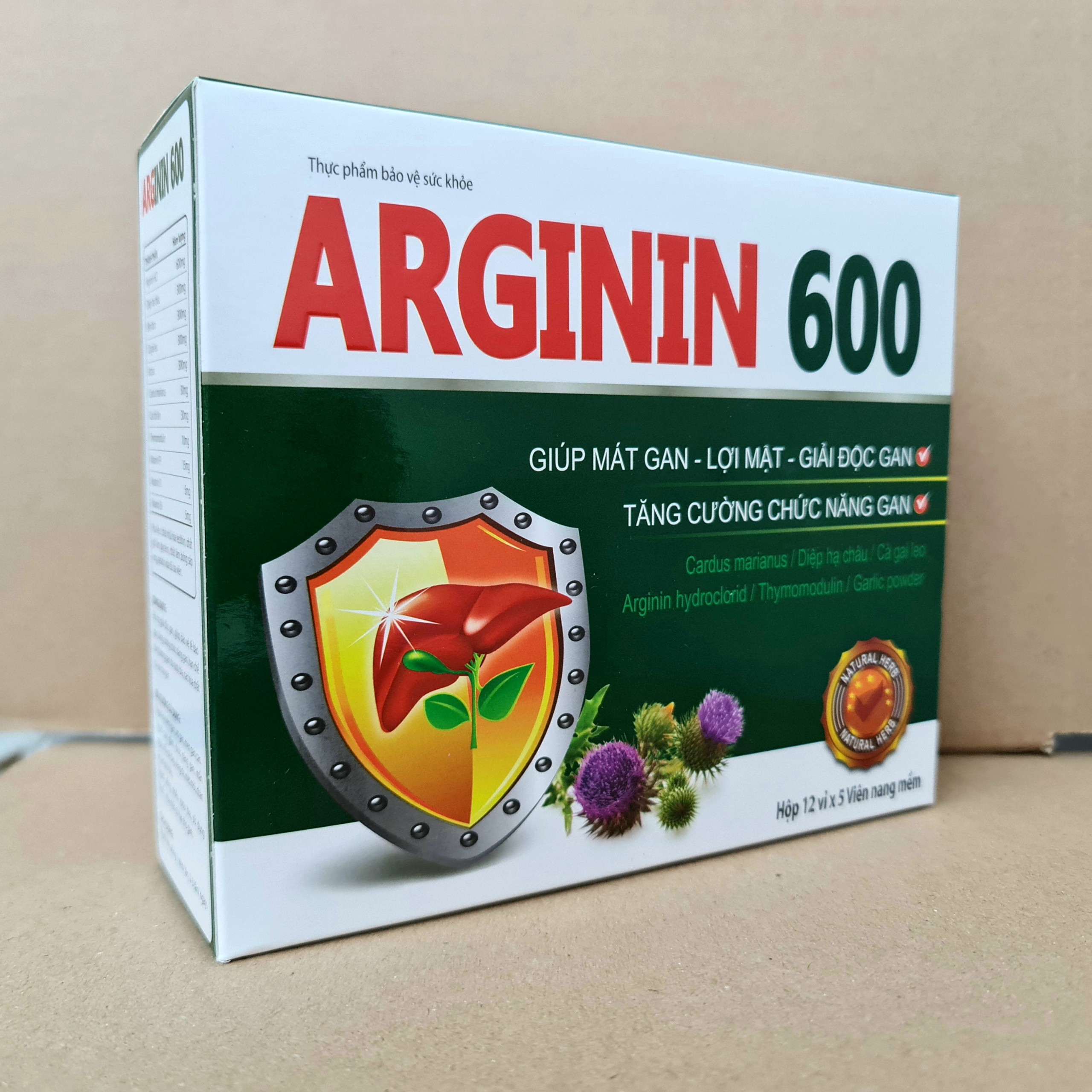 Arginin 600 strengthen liver function-box 60 tablets