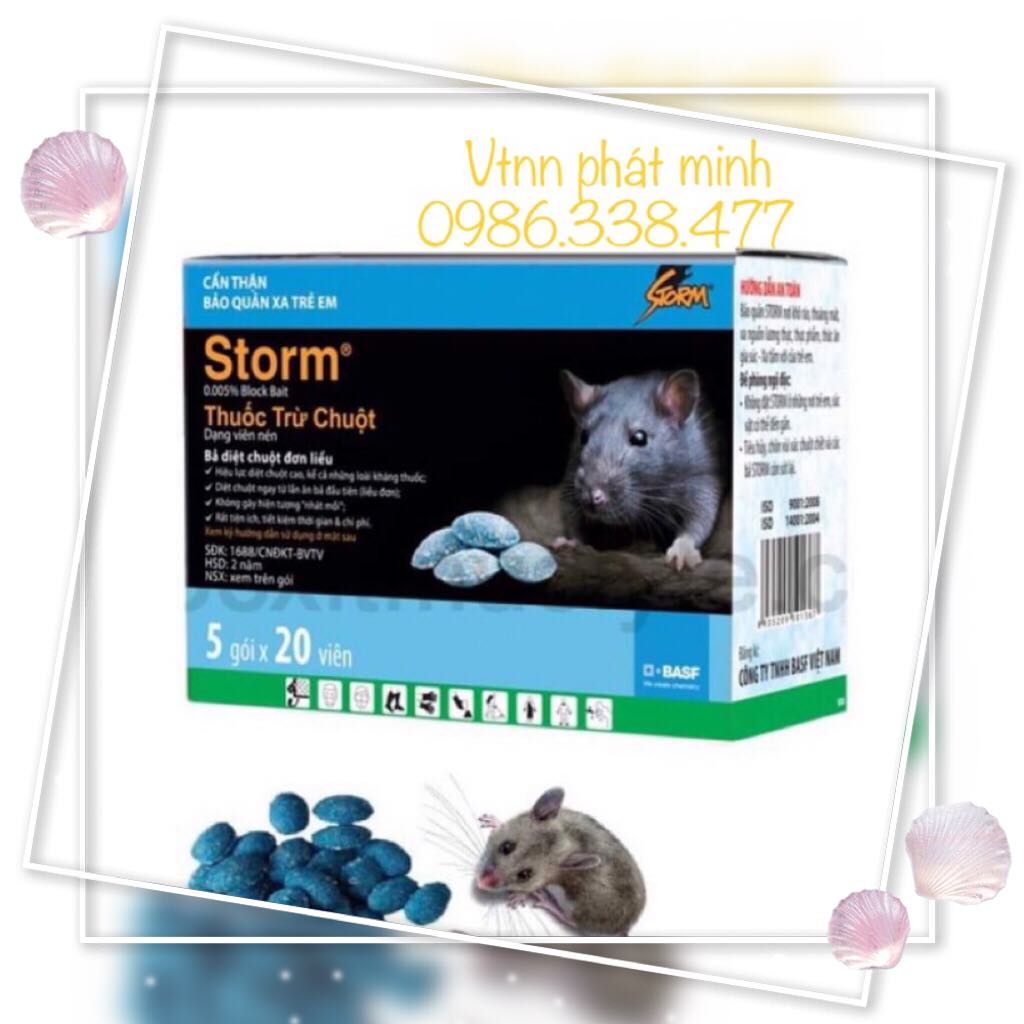 Thuốc diệt chuột Storm (1 gói gồm 20 viên)