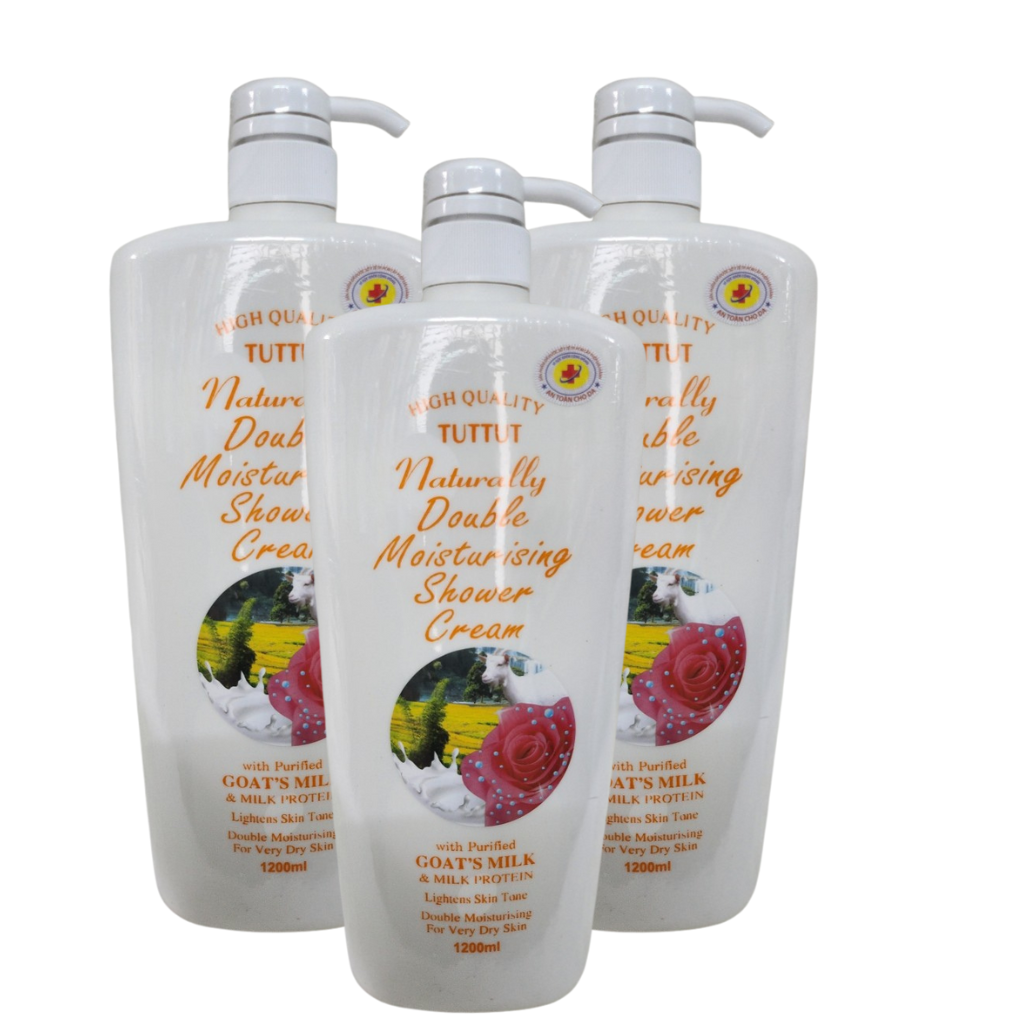Sữa tắm dê trắng da TutTut Naturally 1200ml.