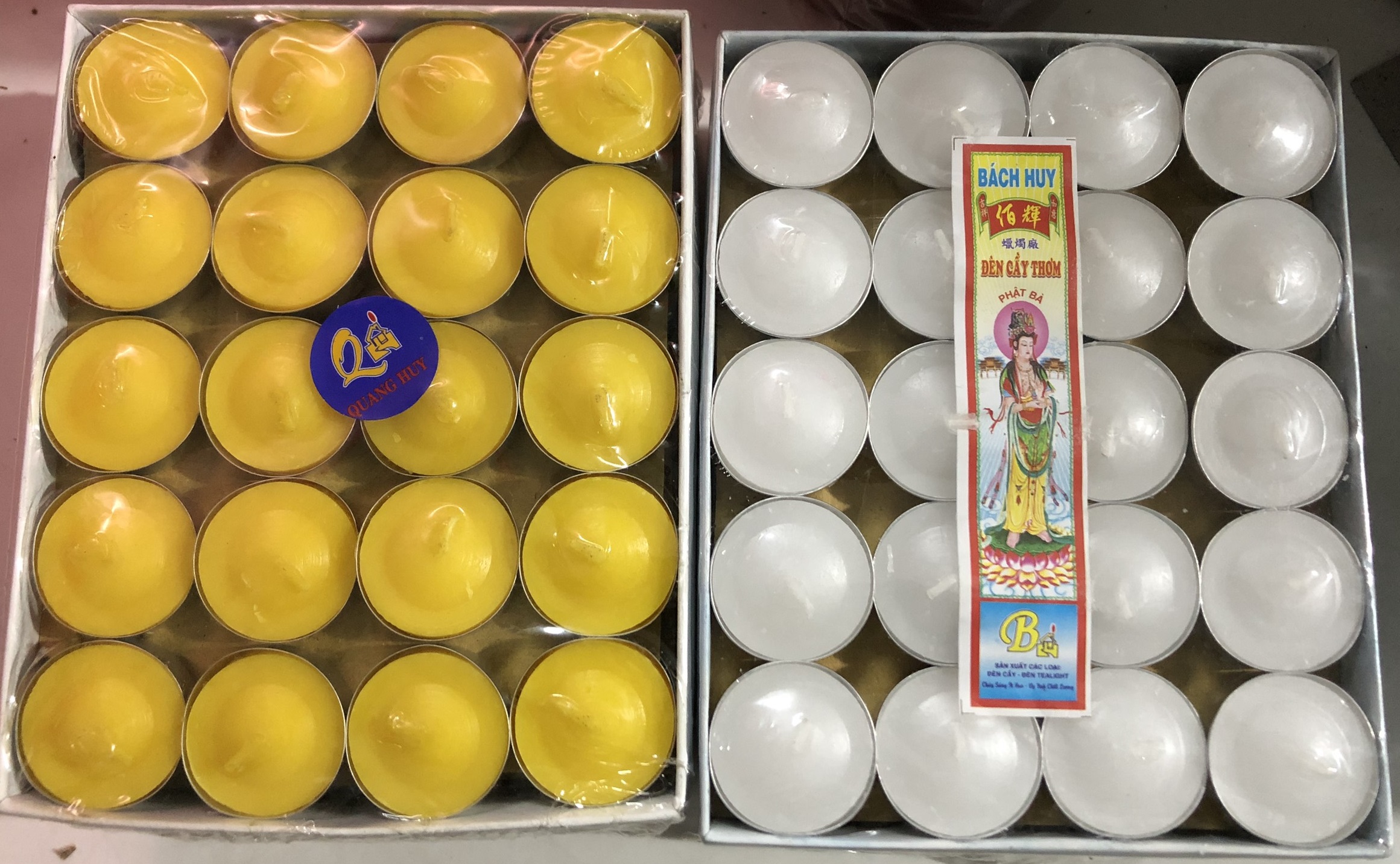 [HCM]Combo 20 viên đèn cầy (nến)  Tealight Ikea không mùi.