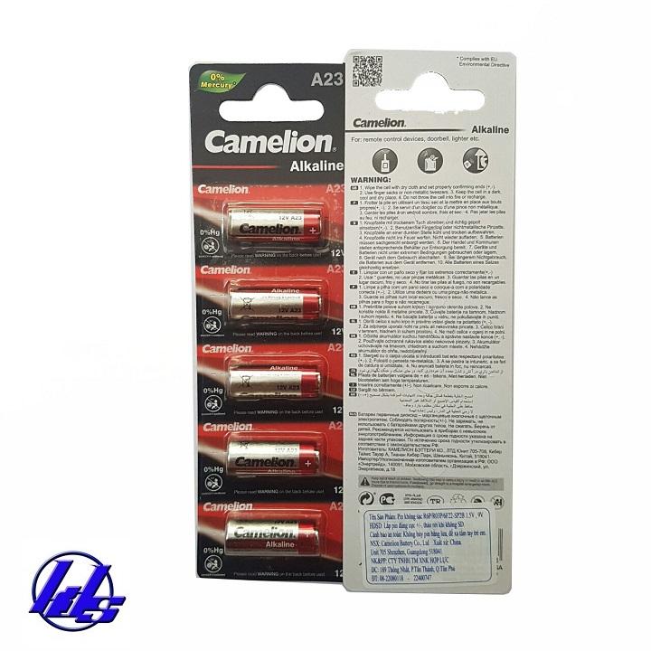 Pin A23, 23AE, MN23 Camelion Plus Alkaline - Vỉ 5 viên
