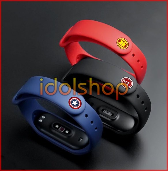 Dây đeo Xiaomi Miband 3/ 4 Iron Man