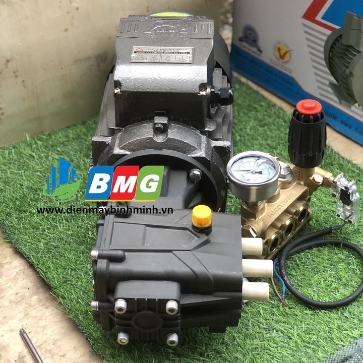 Máy rửa xe cao áp 3Kw đầu Shinko pitong sứ