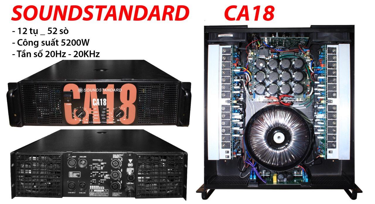 [HCM][Trả góp 0%]Cục đẩy công suất Soundstandard CA18