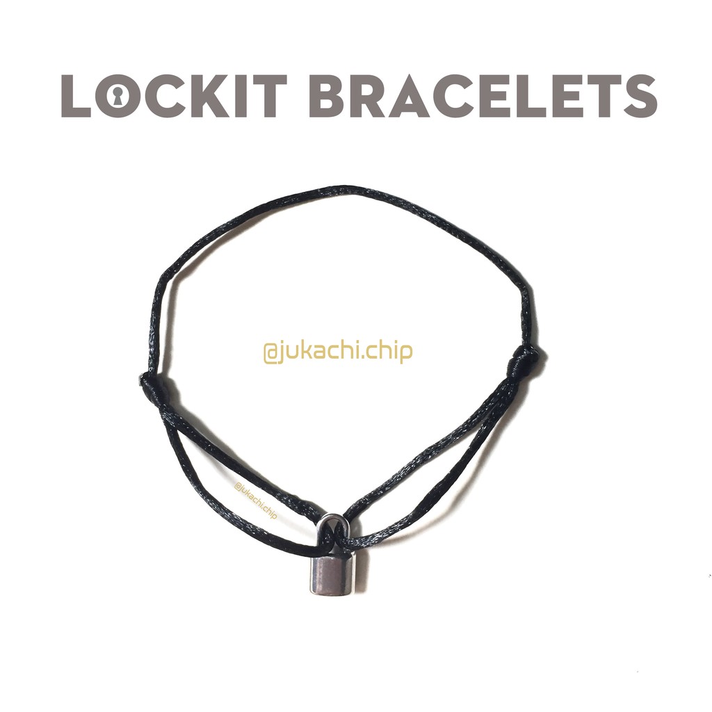 LOUIS VUITTON X UNICEF Sterling Silver Lockit Bracelet Black 888327