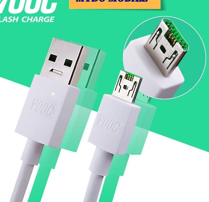 Cáp sạc nhanh vooc thay thế cho oppo f11/ f11 pro - micro-usb 7 pin