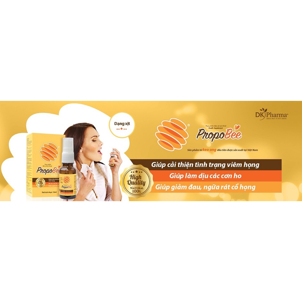 XỊT HỌNG KEO ONG PROPOBEE 30ML