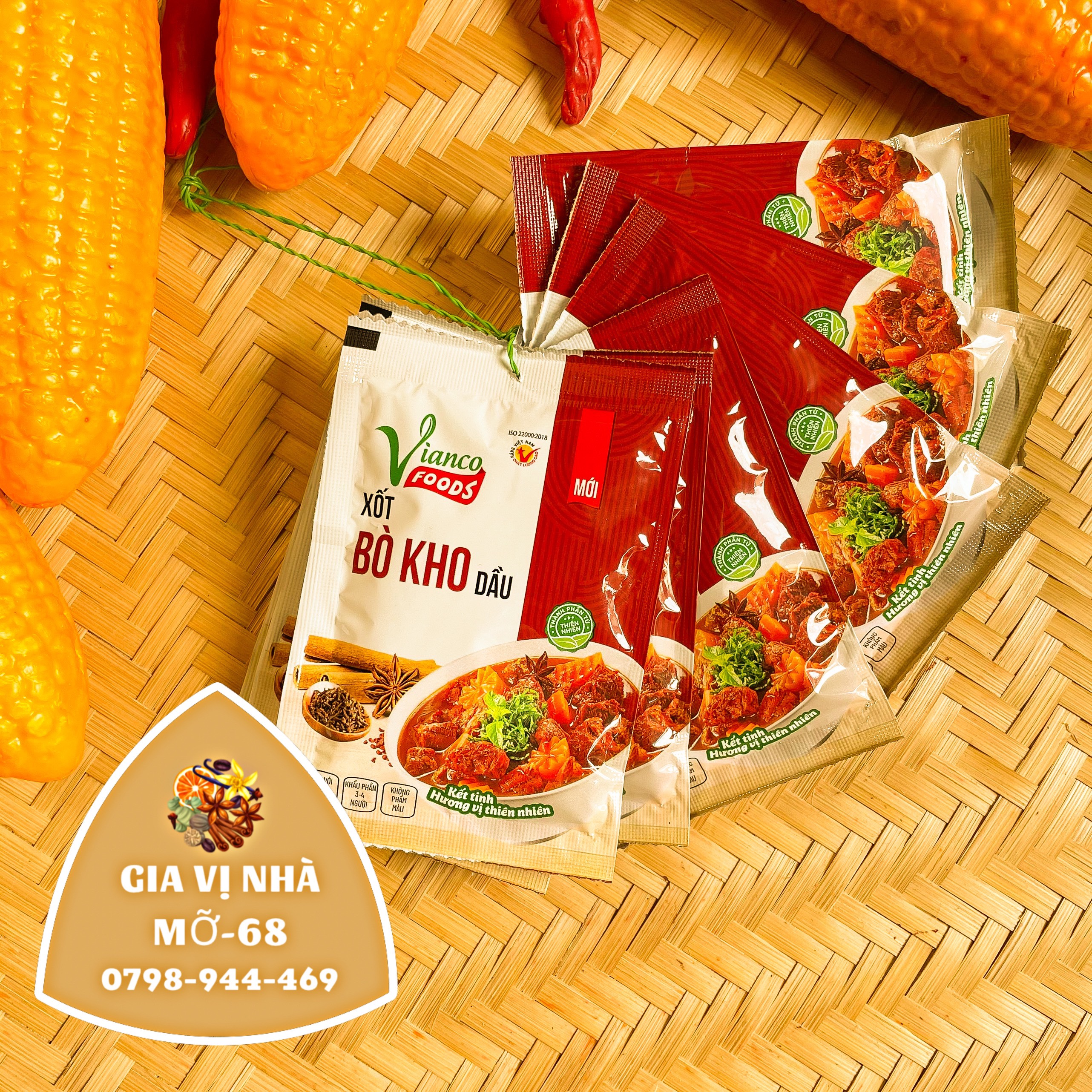 Sốt bò kho dầu vianco- gói 18gr