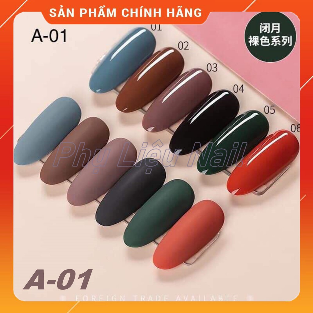 [HCM]Sơn gell AS chai đỏ mã A-01  15ml - Lẻ màu