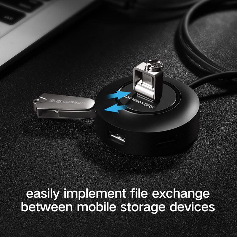 Bộ chia cổng USB 1 ra 4 Ugreen CR106 20277 - Hub chia USB