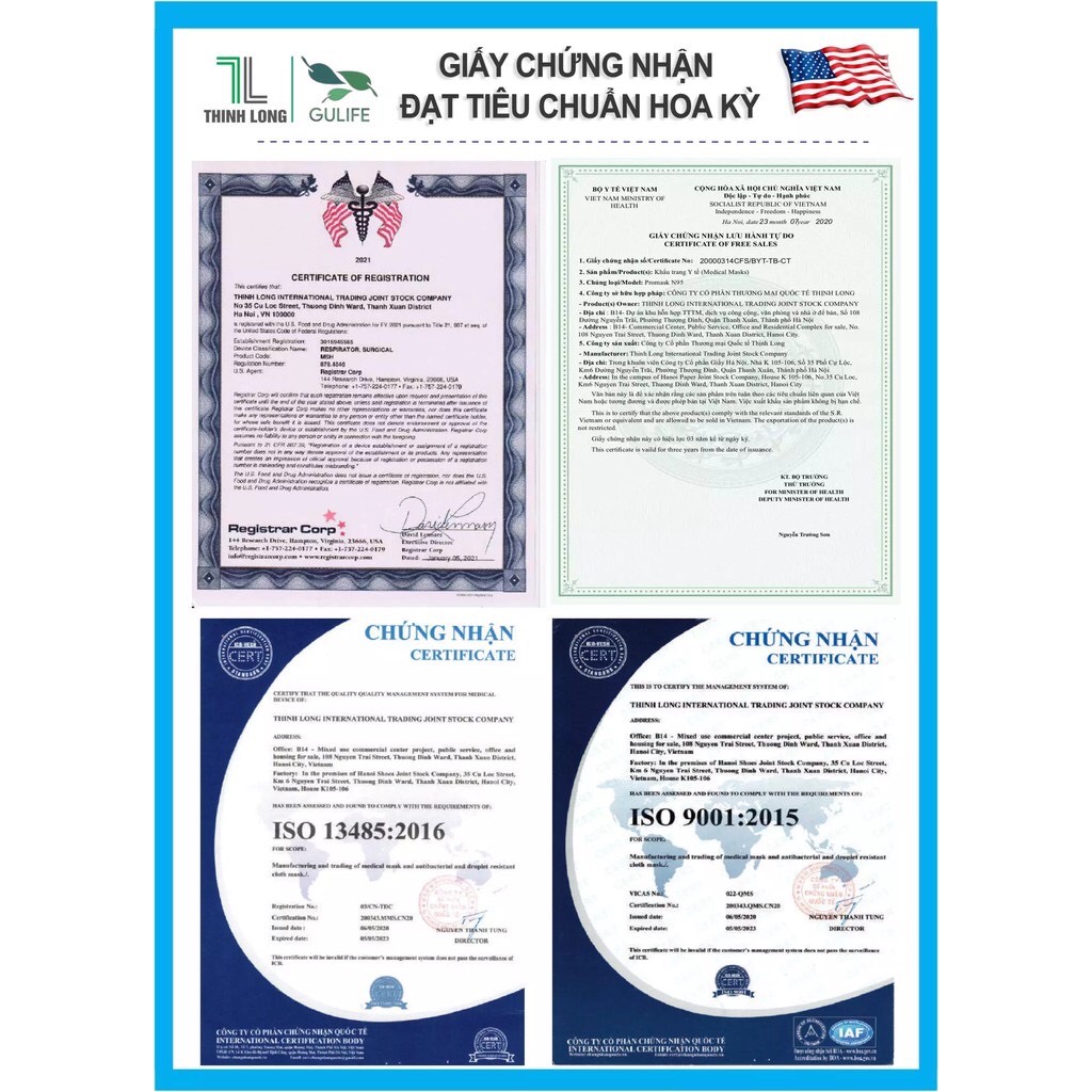[HÀNG CHÍNH HÃNG ] KHẨU TRANG Y TẾ N95 PROMASK THỊNH LONG