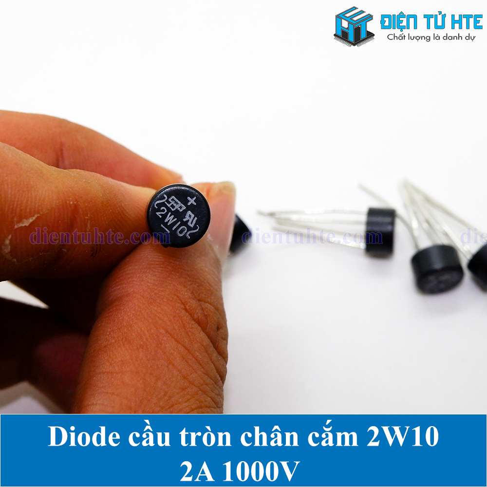Bộ 5 Diode cầu 2A 1000V tròn chân cắm 2W10 SEP