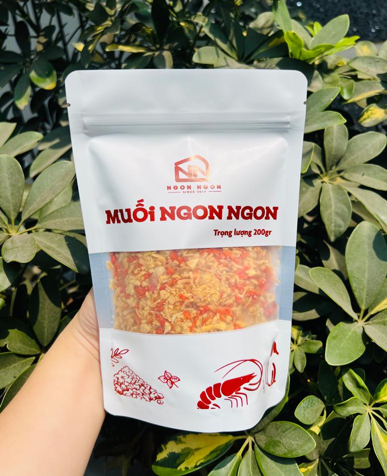 Muối Tép Ruốc Hành Phi Chà Bông Siêu Topping 200gram