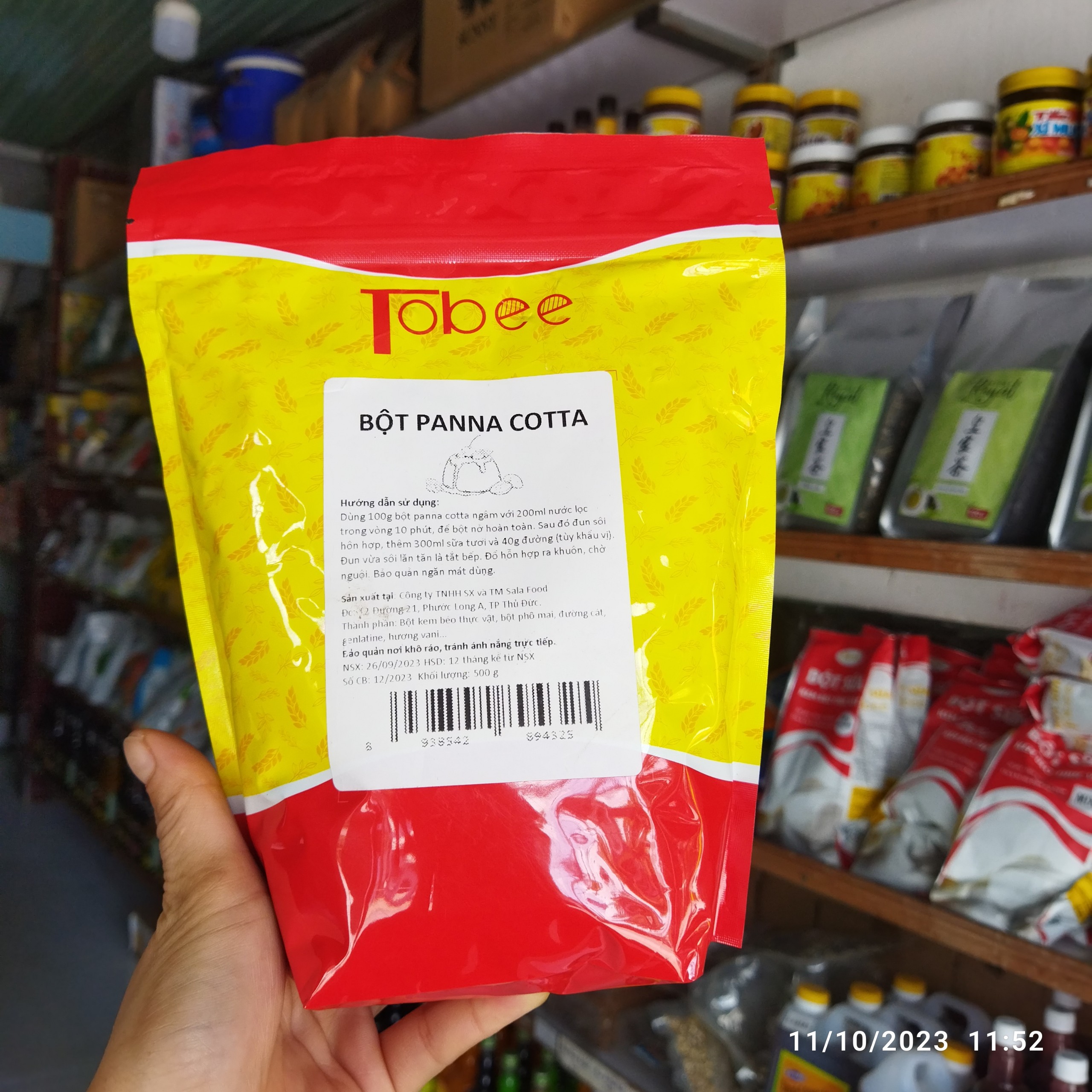 Bột Làm Panna Cotta Tobee 500g - Bột Làm Bánh