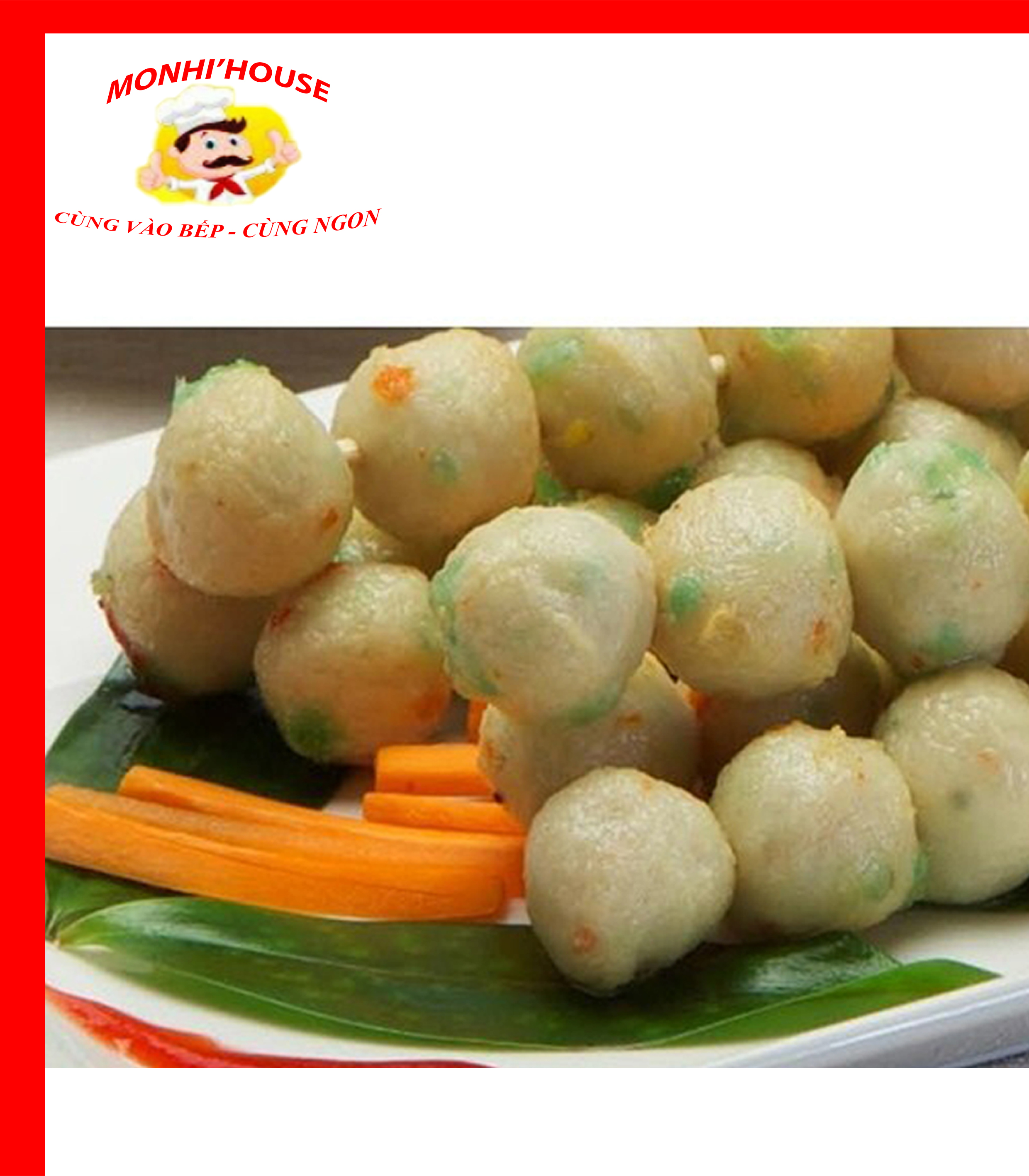 1Kg Cá Viên Rau Củ_Giao Hỏa Tốc HCM (gồm 2 gói 500g)