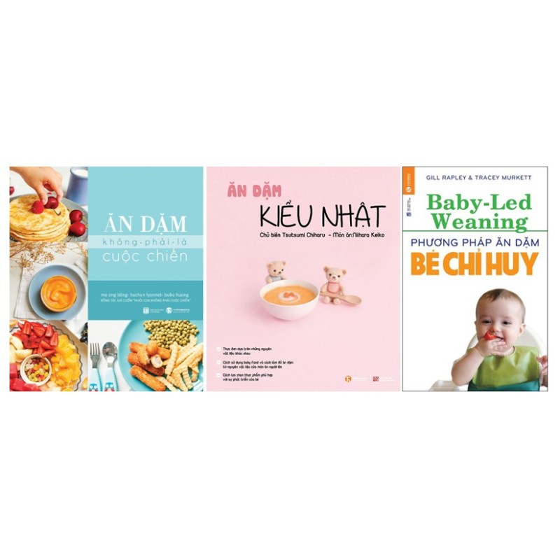 Mua Combo 3q Ăn dặm không phải cuộc chiến, Ăn dặm kiểu nhật, PP ăn dặm bé chỉ huy