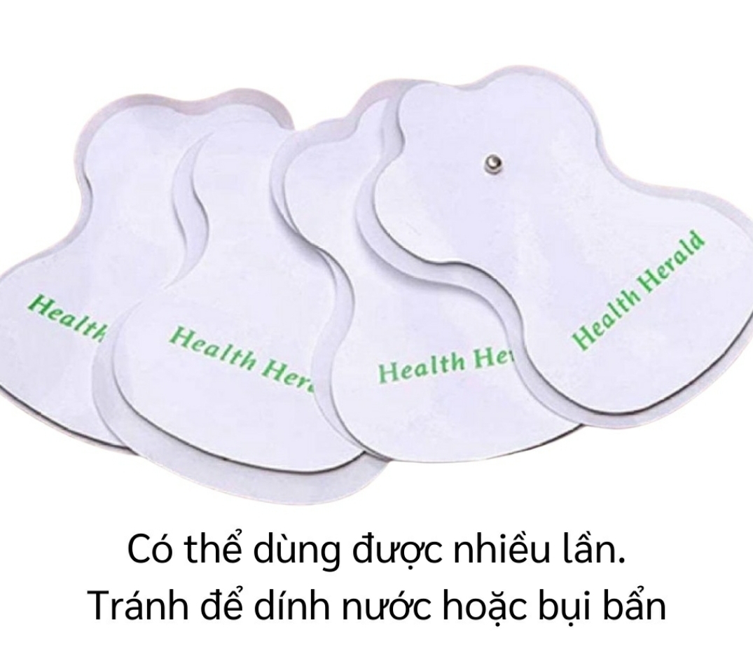 Bộ 4 Miếng Dán dùng cho Máy Mát Xa trị liệu (trắng)