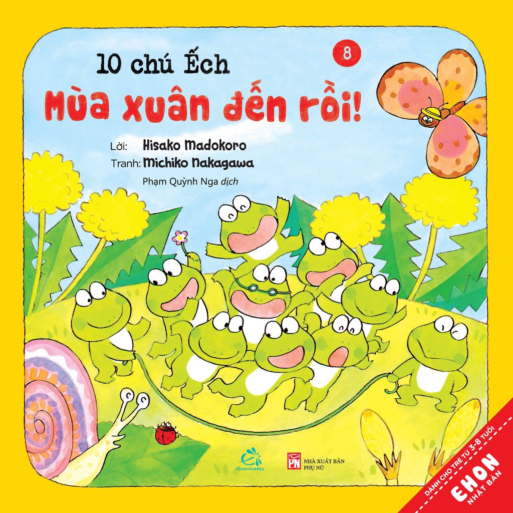 Sách Ehon - Combo 10 chú Ếch phần 2 (tập 7-12)