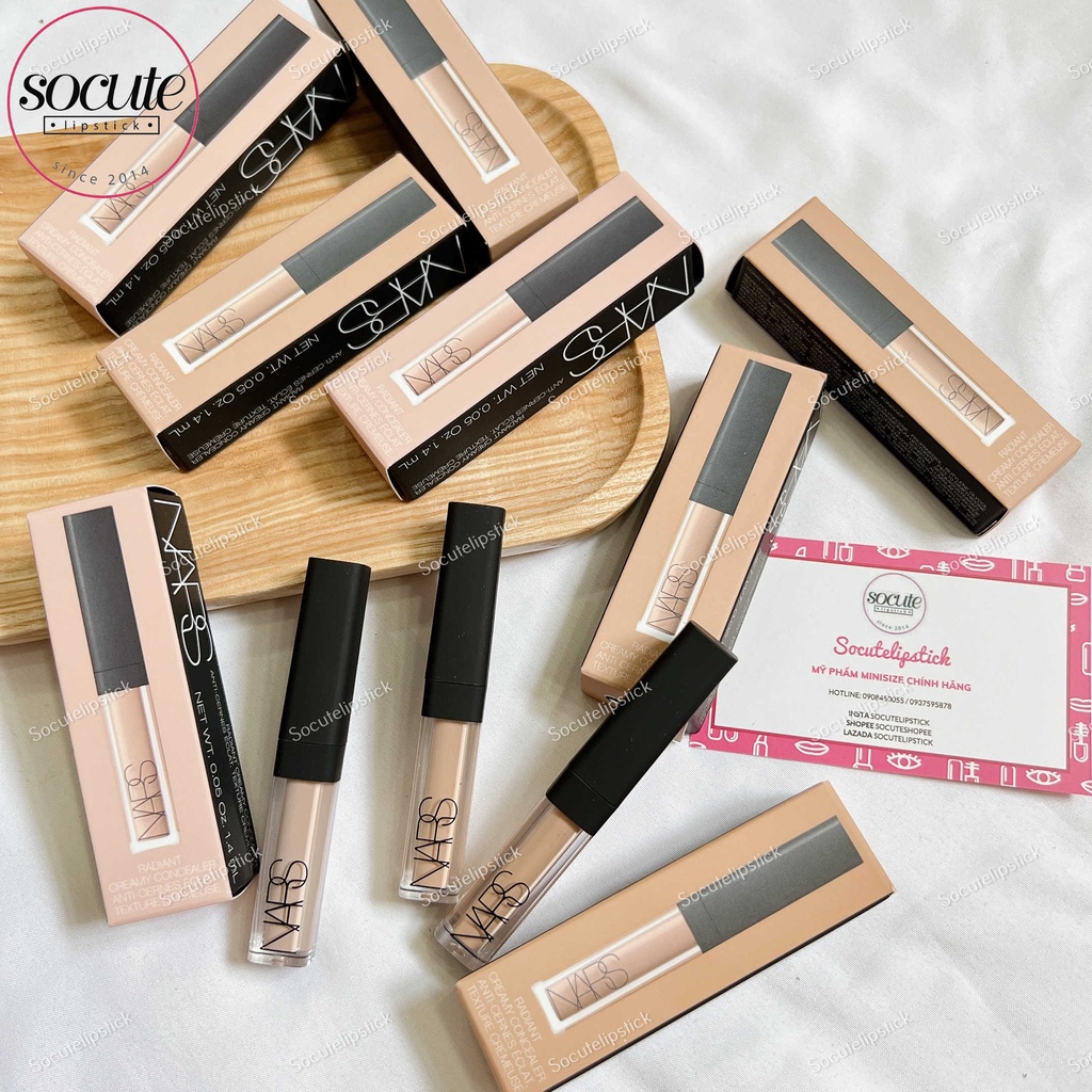 Che khuyết điểm Naars - Radiant Creamy Concealer Minisize 1.4ml - Fullsize 6ml