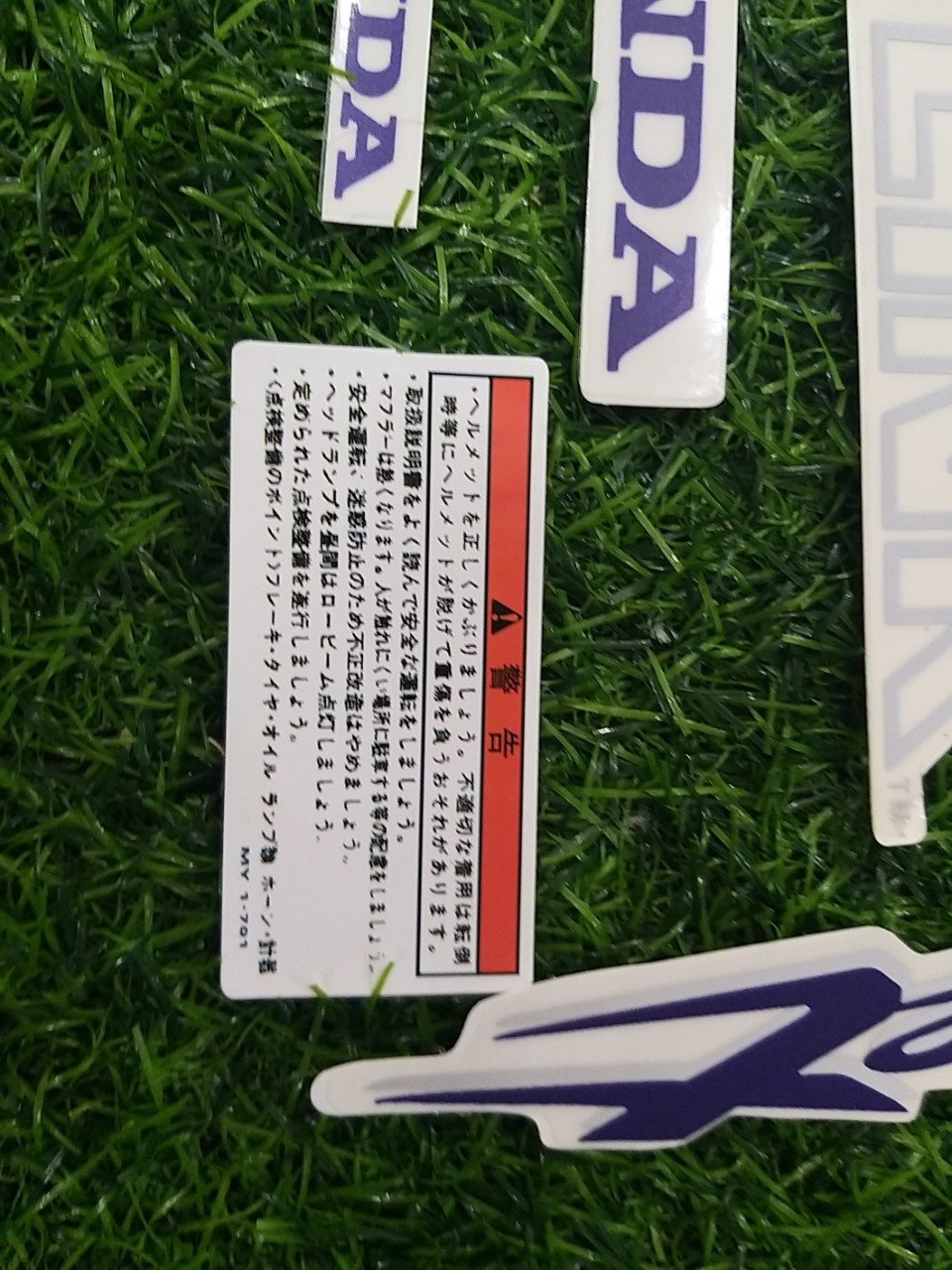 Bộ tem Hornet Honda Hornet xanh