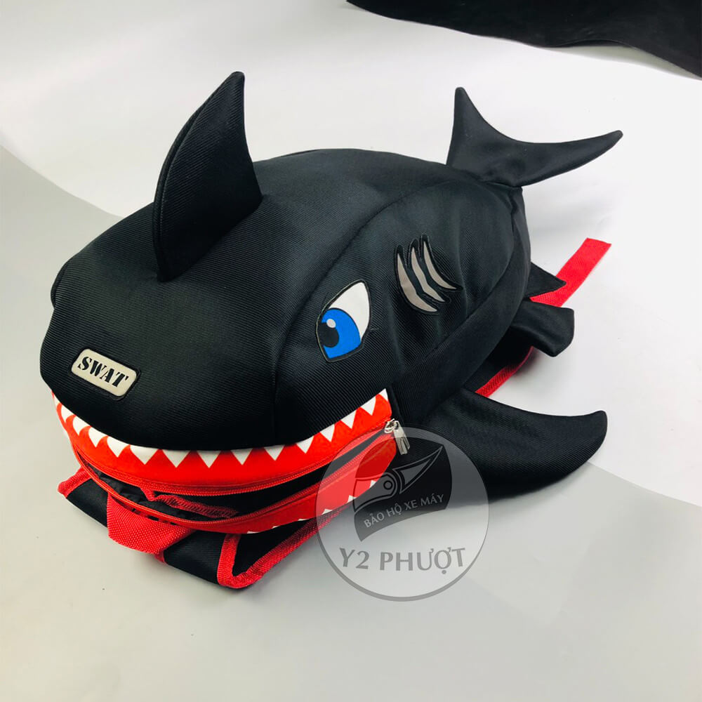 Balo cá mập đen baby shark