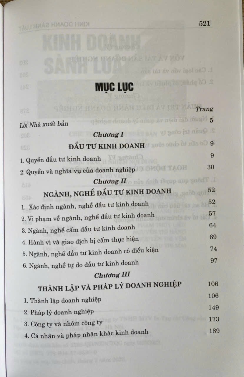 Kinh doanh sành luật