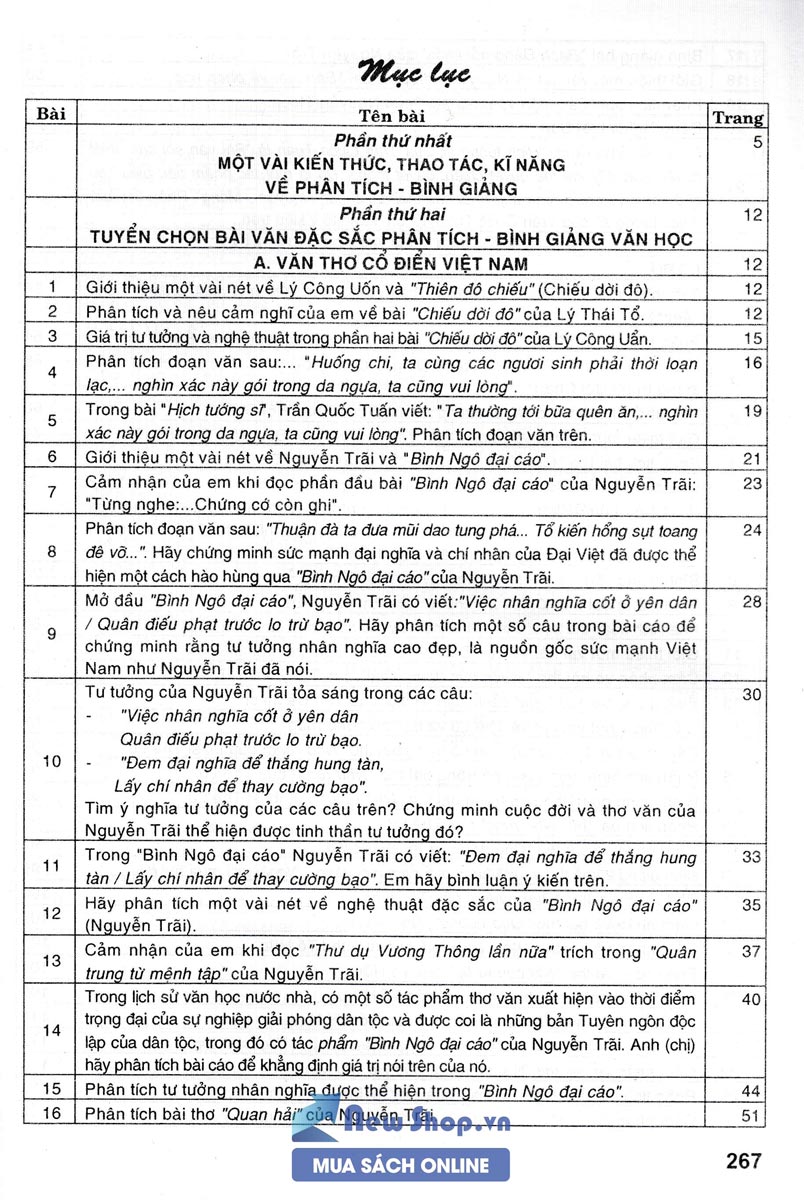 Books - Literature Analysis 8 (Ha) Newshop