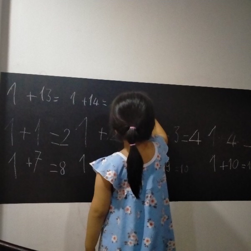 Bảng decal dán tường cho bé, bảng vẽ màu đen 60 x 200cm