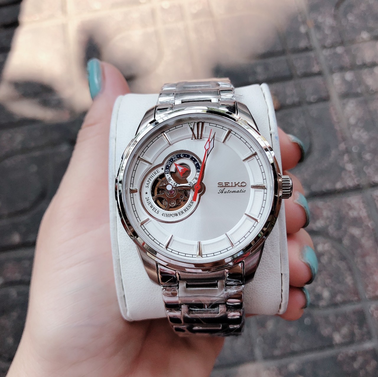 Đồng hồ Seiko Nam automatic lộ máy