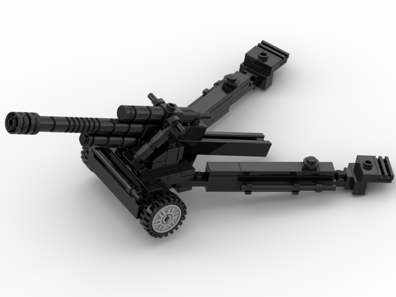 Đồ chơi lắp ráp Lego Moc Pháo Army Pak40-003