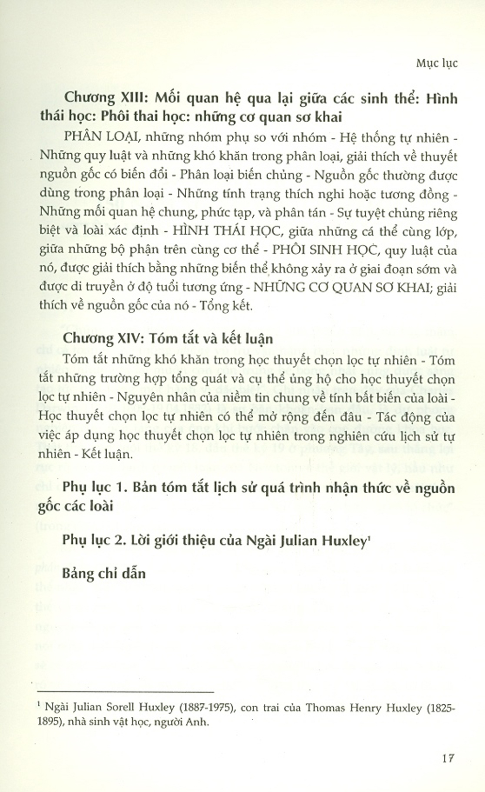 Nguồn Gốc Các Loài