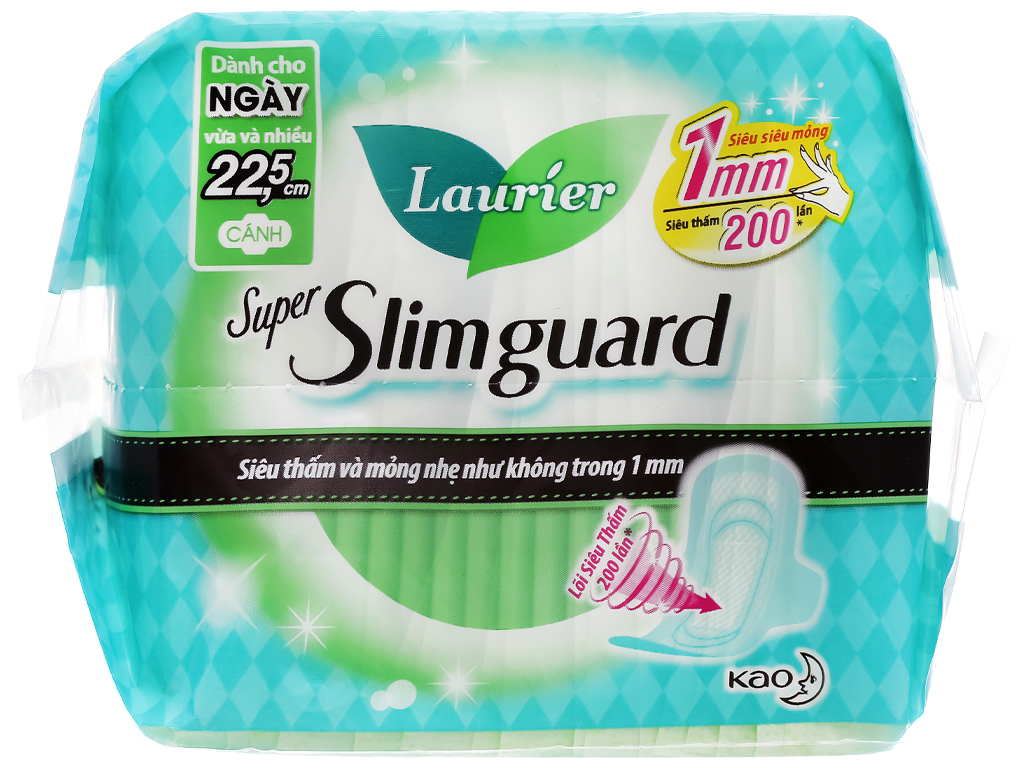 Băng vệ sinh Laurier Super Slimguard 20 miếng 22.5cm