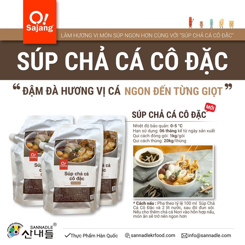 Súp Chả Cá Cô Đặc Hàn Quốc O!Sajang