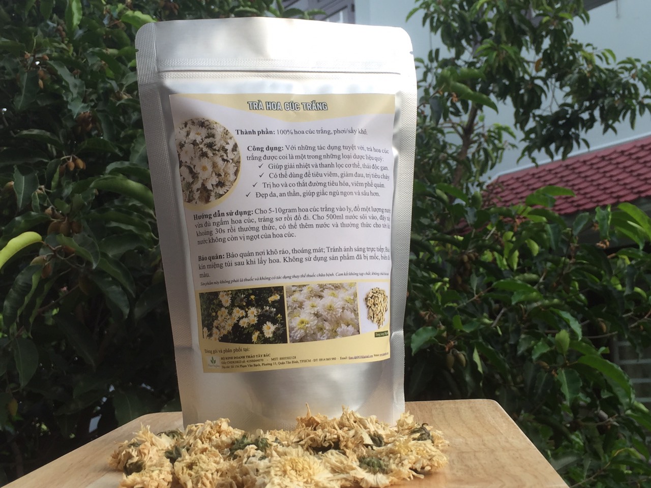 Trà hoa cúc trắng - Thảo Tây Bắc - 100gram