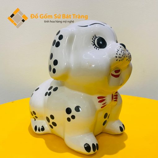 Chó đốm sứ Bát Tràng heo đất tiết kiệm