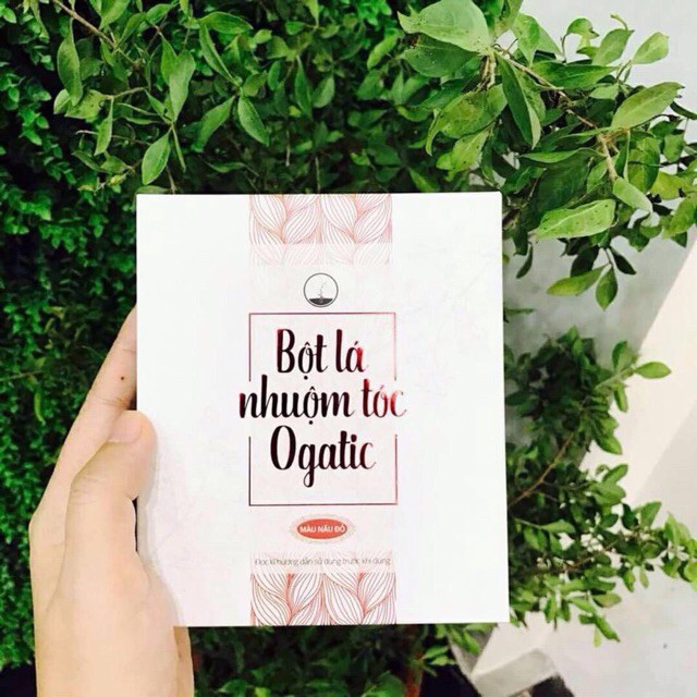 Bột Lá Nhuộm Tóc Ogatic  thiên nhiên các màu (đen, nâu, nâu đỏ)