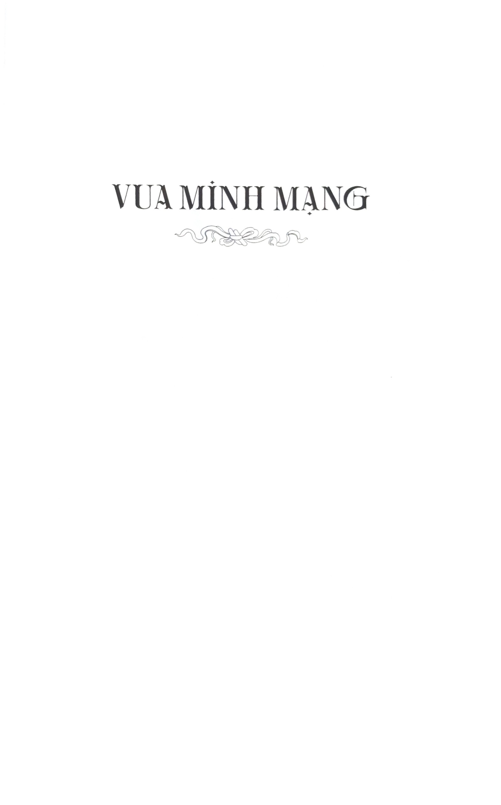 Sách - Vua Minh Mạng